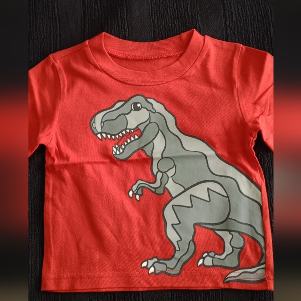 Red Dinosaur Kids T-Shirt